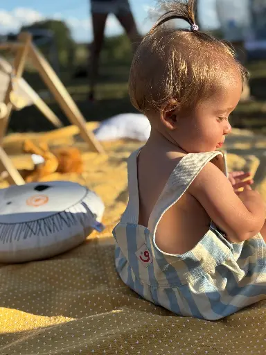 Uruguay verano bombachudo rayas celestes